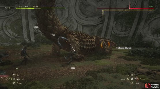 If you&rsquo;re behind Fafnir and see the tail go up, it will do the tail swipe attack.