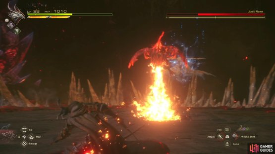 Avoid the flames at all cost during the wyvern attack.