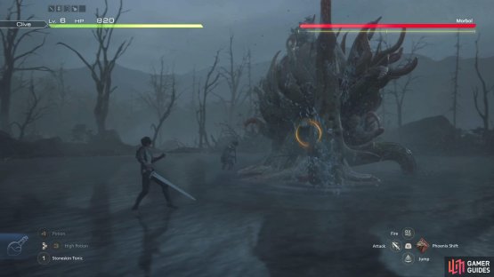 Keep moving to avoid being impaled by the tentacle coming from the ground.