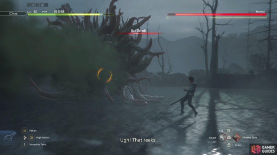 Don&rsquo;t stand in front of the Morbol when it uses Bad Breath.