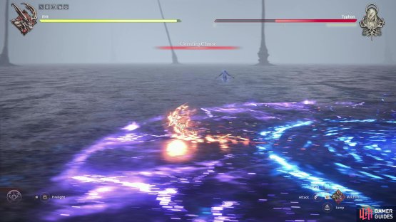 When a large reticle appears under your feet, Wildfire dodge to the side,