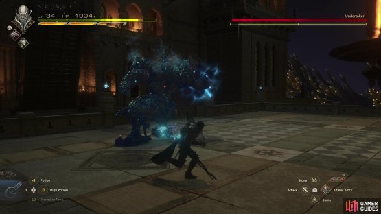 The only unnamed attack that can&rsquo;t be blocked is a charged energy slam; watch for when the Undertaker rears back its right fist and charges it with energy,