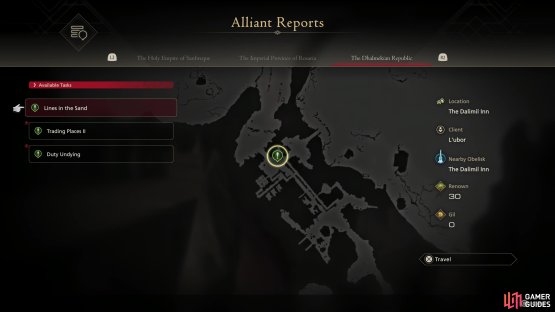 There are numerous new side quests available, most of which can be found via Alliant Reports.