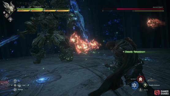 and the Aurum Giant in succession, with no breaks or reprieve between the two fight.