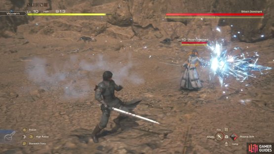 She can also do a two-hit sword combo, with the second having some ice on the end.
