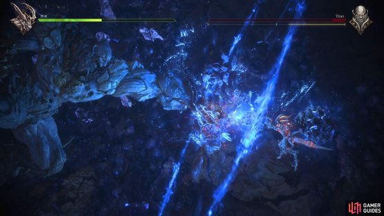 A cutscene will take over during the final moments of the battle.
