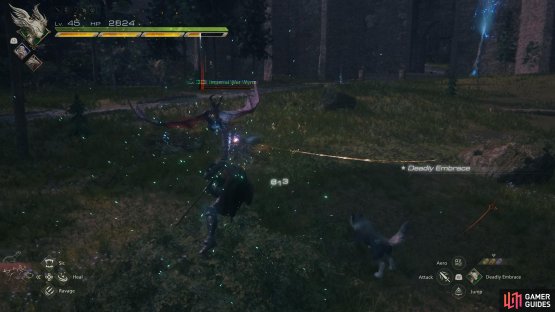 You need to make sure that the killing blow is landed while airborne after using !Deadly Embrace for it to count towards the trophy.
