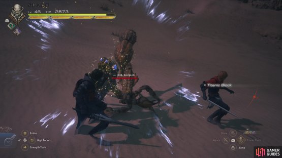 You can hold circle to maintain a block stance, allowing you to block most attacks from most enemies indefinitely.
