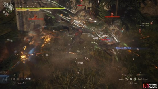 !Wicked Wheel can be used to strike upwards into the air, bringing weaker enemies with you.