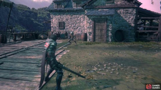 Gobermouch will be waiting for you next to the abandoned house.
