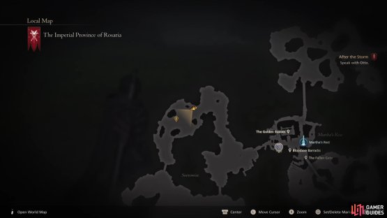 Head to Sorrowise in Rosaria