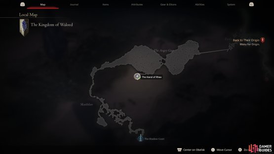 Head to the southwest of The Angry Gap in Waloed to find the Chronolith
