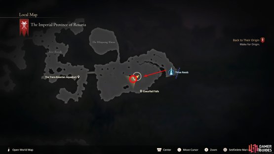 From the obelisk, face west and drop off the cliff. You won&rsquo;t take damage from this.