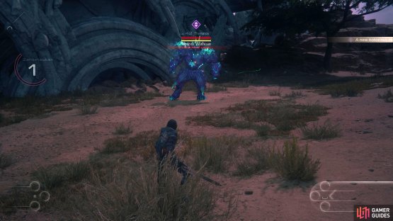 You&rsquo;ll find Thanatos near the Fallen Ruins in !Titan&rsquo;s Wake.