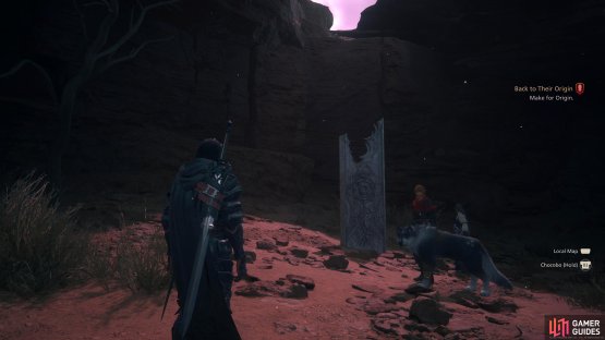 The Chronolith can be found at the back of the area.