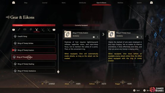 Equip either the Timely Evasion, or Focus accessory to guarantee you get the trophy.