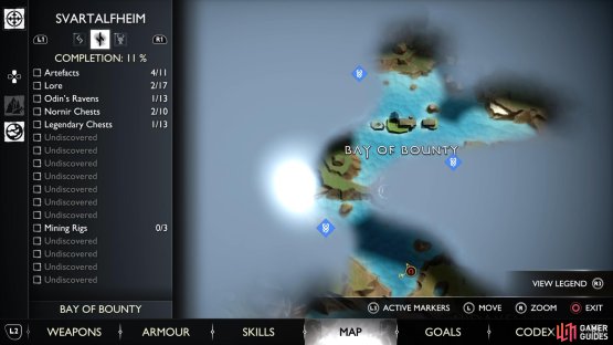 You&rsquo;ll see all three mining rig locations around the Bay of Bounty in  Svartalfheim.