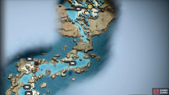The Legendary Chest is here on the map.