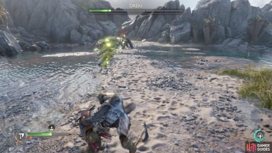 The electric projectiles spit by the Dreki are unblockable