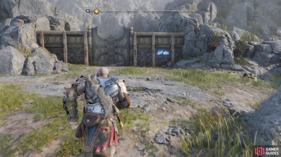 The Rune Read will be on the wall next to the gate behind the Lore Scroll