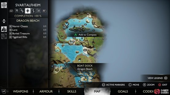 You&rsquo;ll find Dragon Beach in the eastern part of Svartalfheim.