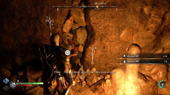 You can loot the relic from the corpse in the wall.