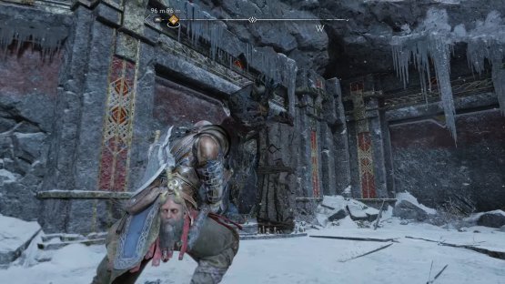 You will find the stone troll named Blodugr Steinn against the wall here.