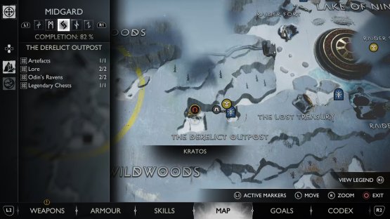 The location of Blodugr Steinn, the stone troll in Midgard, at The Derelict Outpost.