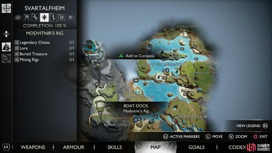 The location of Modvitnir&rsquo;s Rig in western Svartalfheim.
