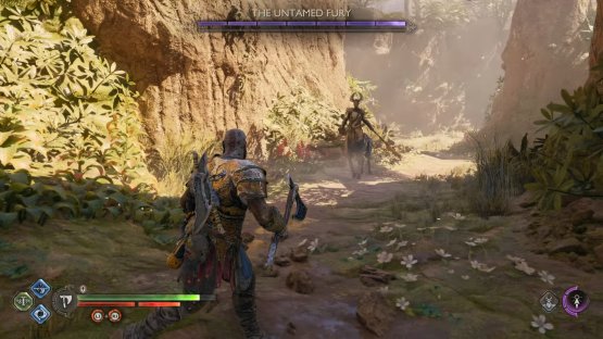 You can find the boss roaming around the canyon here.
