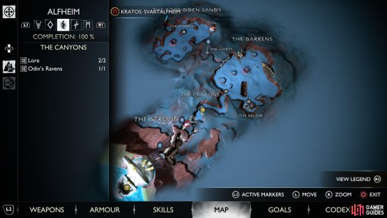 The location of the Treasure Map for Vulture&rsquo;s Gold in Alfheim.