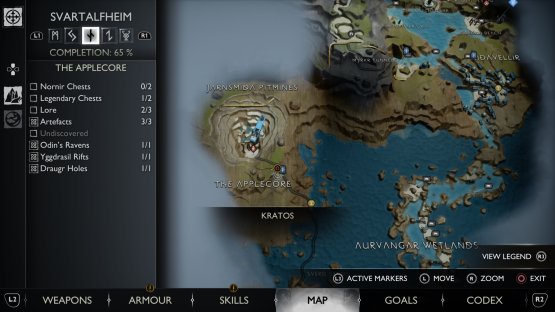 The location of the Yggdrasil Rift, close to the Mystic Gateway in The Applecore.
