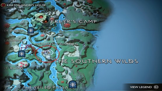 Noatunn&rsquo;s Garden can be found to the east of the River Delta Mystic Gateway.