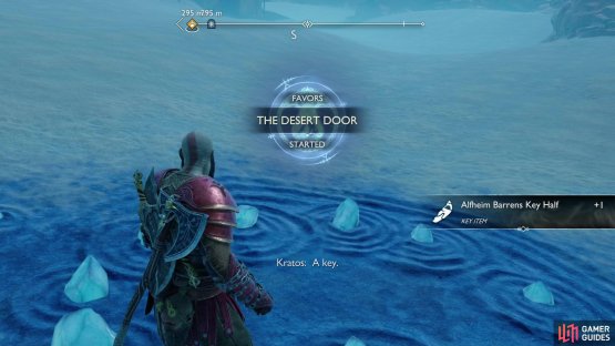 which will light up numerous rings of crystal shards, where you can find Alfheim Barrens Key Halves - these will allow you to finish the favor &ldquo;The Desert Door&rdquo;.