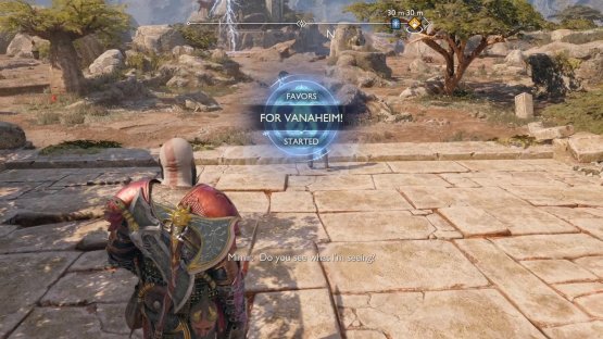 The Favor will automatically start once you step foot in The Plains
