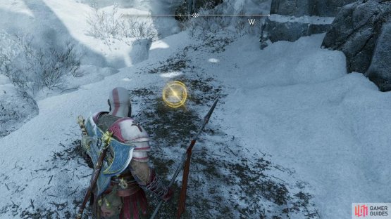 Once you have the Treasure Map, search near a Loot Lizard northwest of the Raider Fort to find this Buried Treasure.