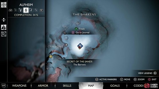 Head to the south-center of The Barrens,