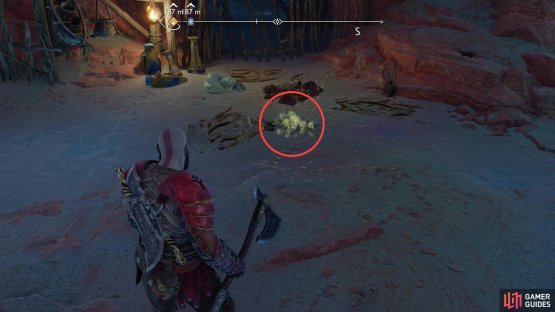 The Loot Lizard in The Burrows will remain burrowed, but you can spot a telltale sign that it&rsquo;s burrowed nearby.
