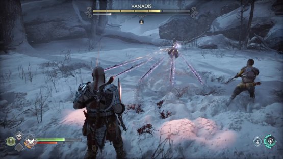 Vanadis can also fire a fan-like pattern of arrows