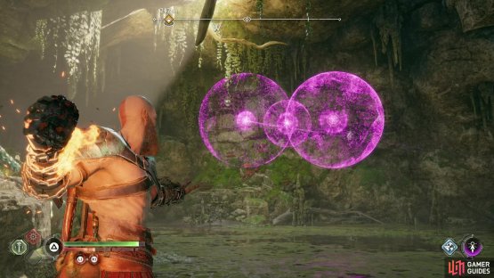 then use Freya&rsquo;s Sigil Arrows to create a line of sigils encompassing all three rune gongs.