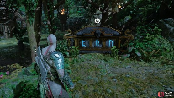 Find the Nornir Chest under the western half of the bridge.