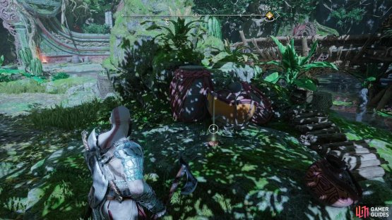 When you reach the Abandoned Village, swing over to the northwest to find the Scroll - Chores Lore pickup.