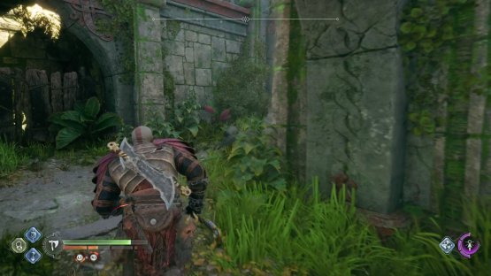Enemies will jump out of the wooden barrier here