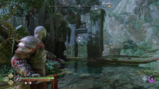 Go here to throw the Spear into the wall