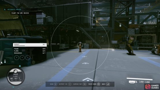 Follow the waypoint to the access point