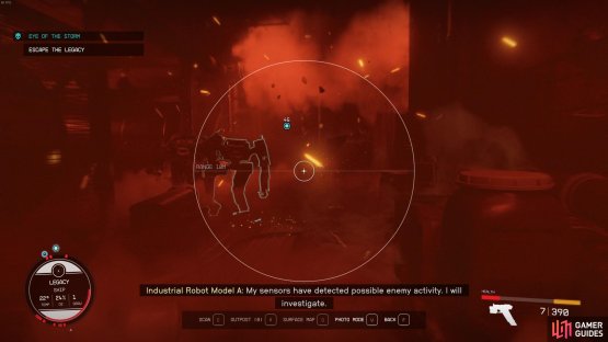 watch out for the explosions and the robots!