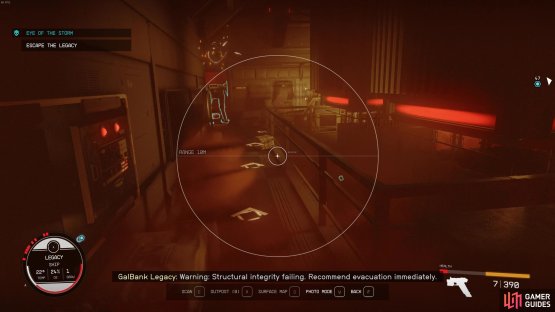 You&rsquo;ll need to follow your scanner to make your way out of the collapsing ship