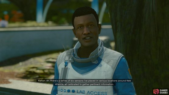 then speak to him about helping with the Bio Sensors.