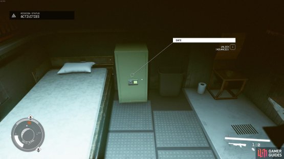 and a locked safe, which you&rsquo;ll need some skill in lockpicking to open. 