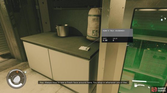and find the kitchen in the back. Here&rsquo;s where Huan&rsquo;s Talk evidence can be found. 